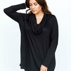 Agnes & Dora Black Convertible Tunic | NWT | Size XXS | Versatile Layering Piece